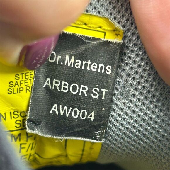 Dr. Martens Arbor ST Chelsea Boots Black Leather Steel Toe Slip Resistant Size 7 - Picture 13 of 16